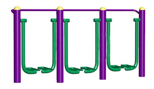 FST-LJ-017三人太空漫步机 室外健身路径 晋海供