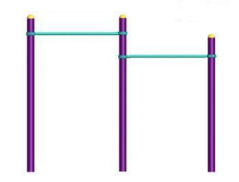 FST-LJ-038高低单杠 室外健身路径 晋海供
