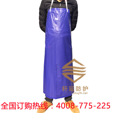 轩延供应防水围裙 蓝色食品围裙 食品厂专用防水围裙