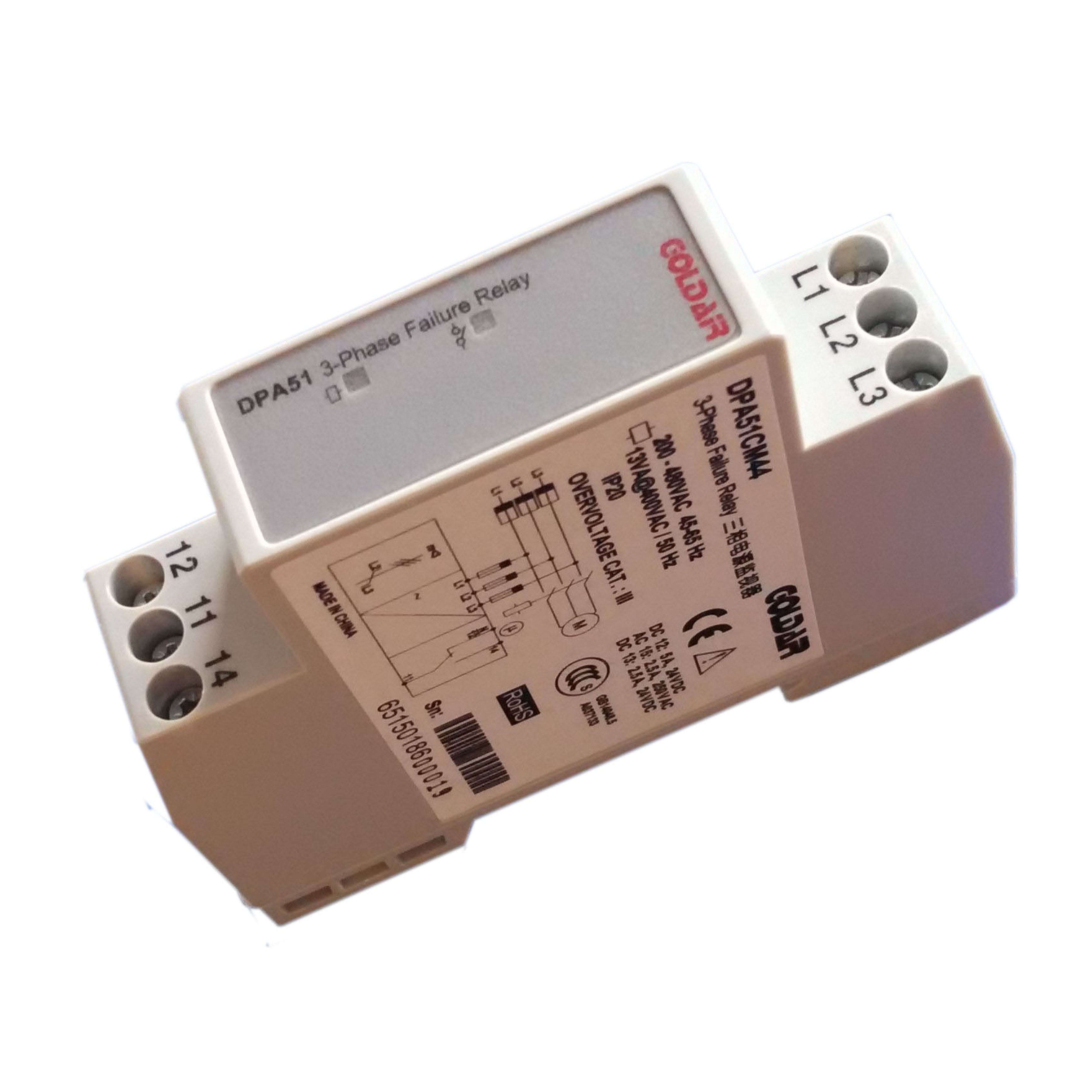 电机缺相相序检测用DPA51CM44继电器高迪亚供